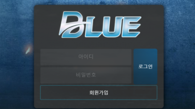 먹튀＂블루 (BLUE)＂ 확정